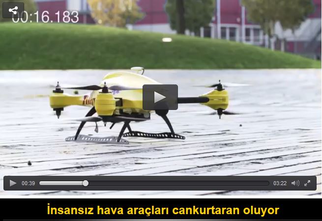 İnsansız hava araçları cankurtaran oluyor