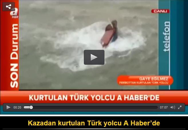 Yanan gemiden kurtarılan Türk’ten şoke eden sözler