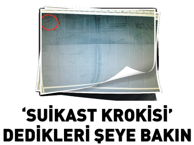 Gazete plan sayfasını suikast krokisi yapmışlar
