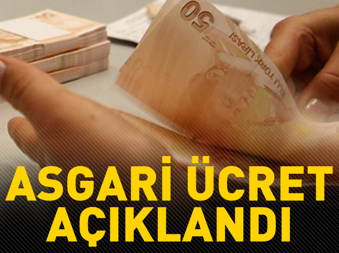 Asgari ücret açıklandı