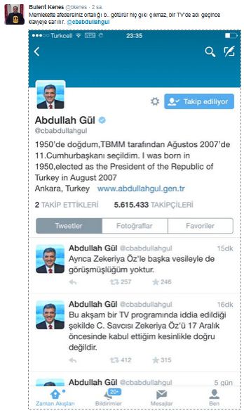 Gül’den Öz iddiasına jet yalanlama