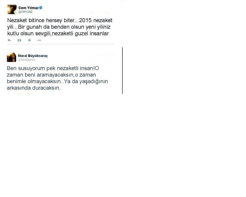 Cem Yılmaz ile Maral Büyüksaraç'ın 'nezaket' tweetleri - 3