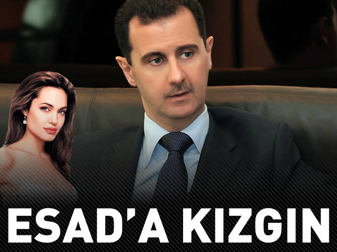 Angelina Jolie, Esad'a kızgın