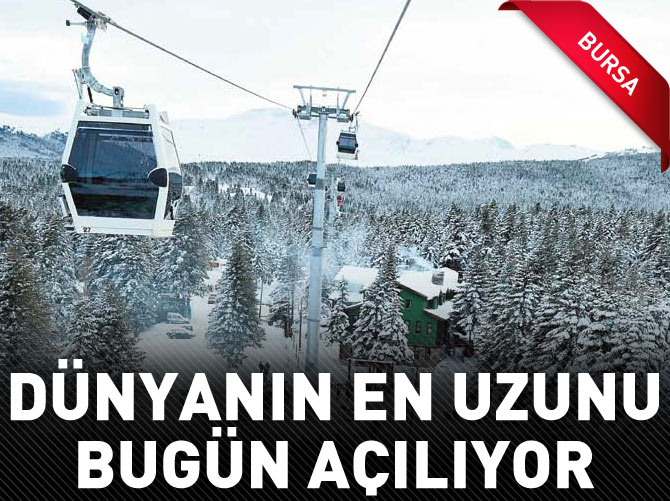 Uludağ’a 24 dakikalık muhteşem yolculuk
