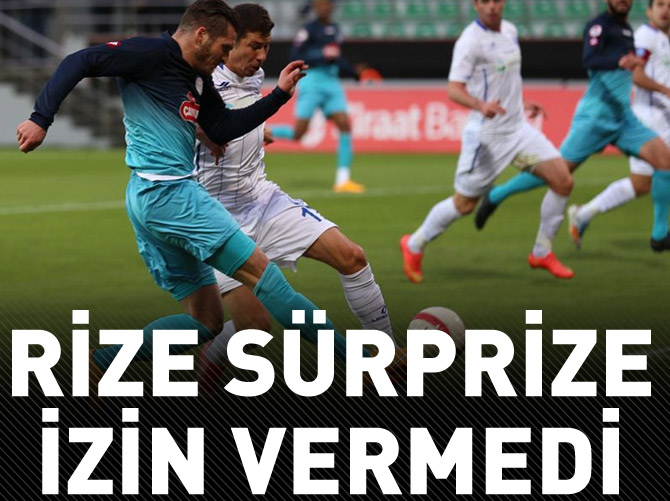 Rize sürprize izin vermedi