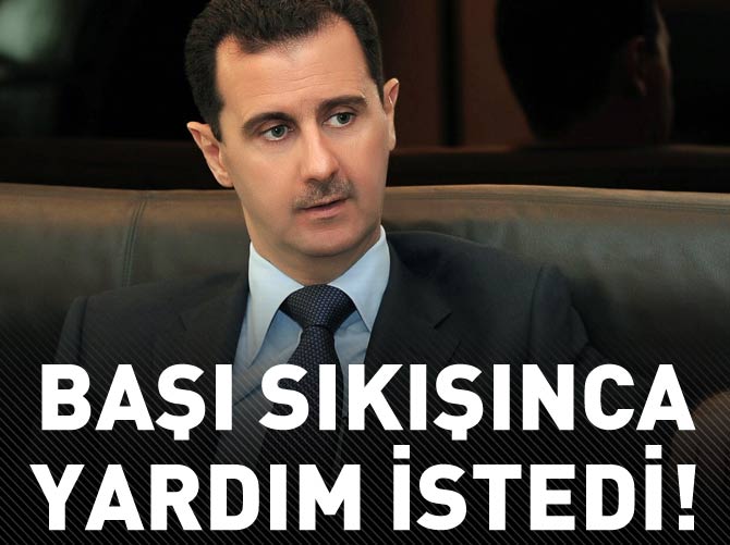 Esad başı sıkışınca yardım istedi ama...