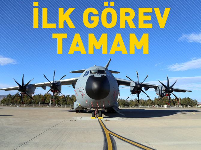A400M ilk "transatlantik" görevini tamamladı