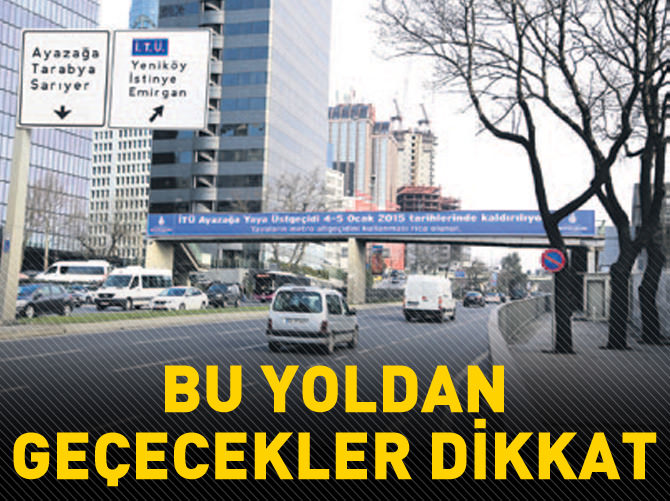 İTÜ üst geçidi kaldırılıyor