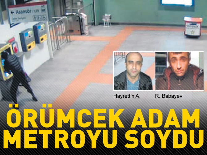 'Örümcek Adam' metroyu soydu