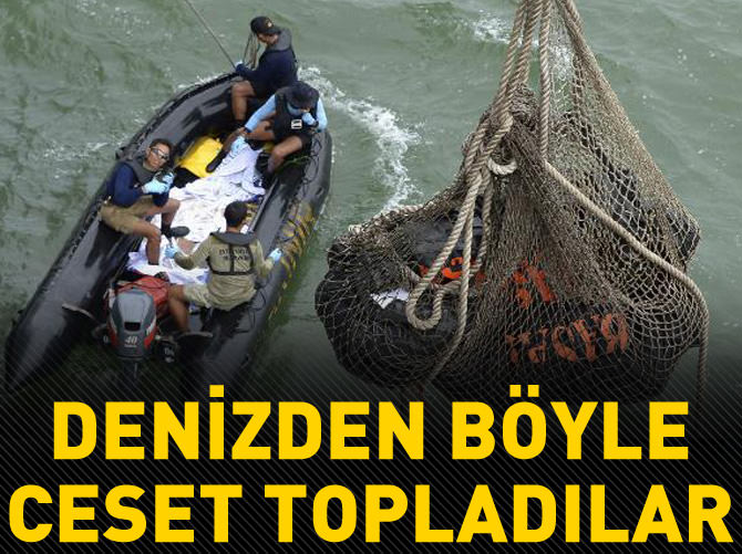 AirAsia uçak kazasında cesetleri böyle topladılar