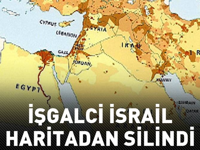 İşgalci İsrail haritadan silindi!