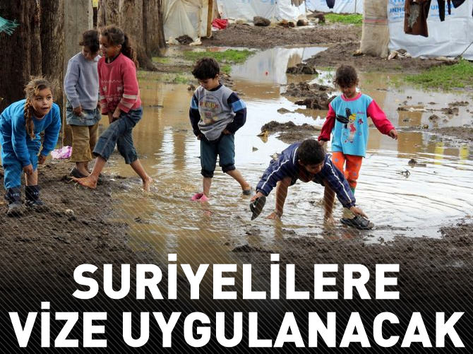 Suriyelilere vize uygulanacak