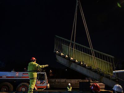 İTÜ Ayazağa üst geçidi kaldırıldı