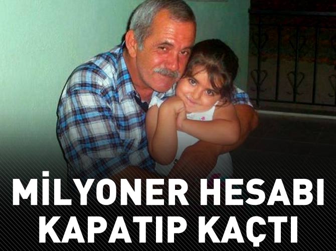 Milyoner hesabı kapatıp kaçtı