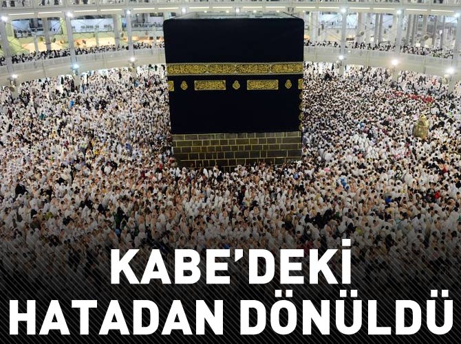 Suudiler, Kabe'deki hatadan döndü