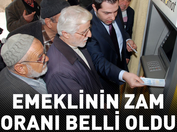 Emeklinin zam oranı belli oldu