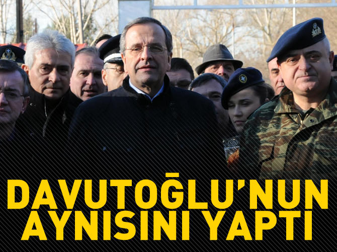 Yunanistan Başbakanı Samaras'tan sınırda yeni yıl jesti