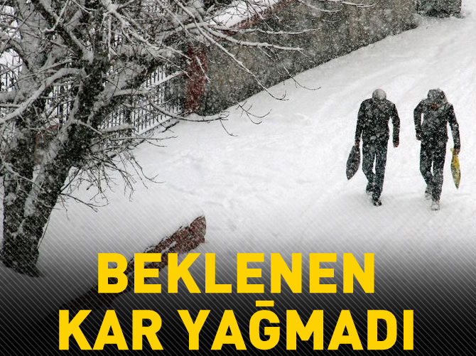 Meteoroloji ve AKOM kar yağışının saatini bilemedi