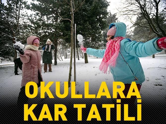 Okullara kar tatili