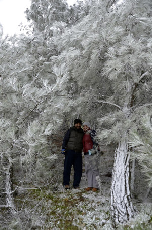 Bodrum'a 12 yıl sonra kar yağdı - 1