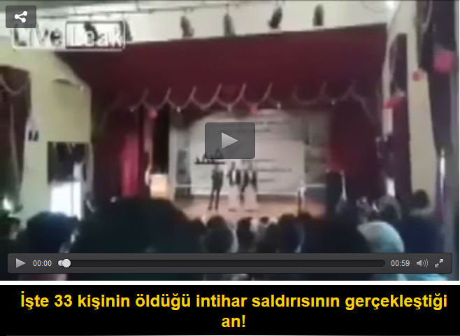 İntihar saldırısının gerçekleştiği an!