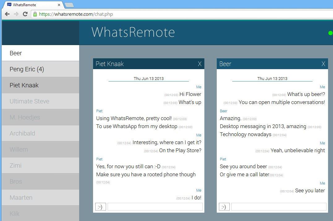 WhatsRemote ile bilgisayardan Whatsapp ile yazışın! - 1