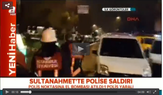 Sultanahmet’te polise bombalı saldırı