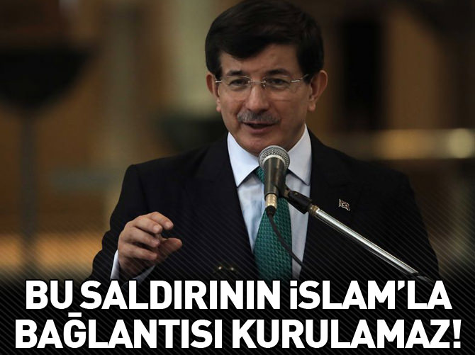 Davutoğlu'ndan Paris'teki saldırıya ilk tepki!