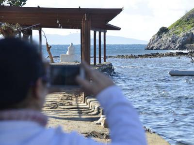 Deniz çekildi tarihi surlar ortaya çıktı