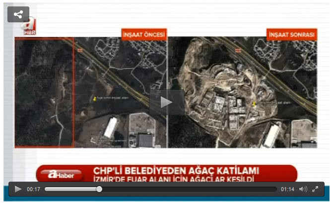 İzmir’de ağaç katliamı!