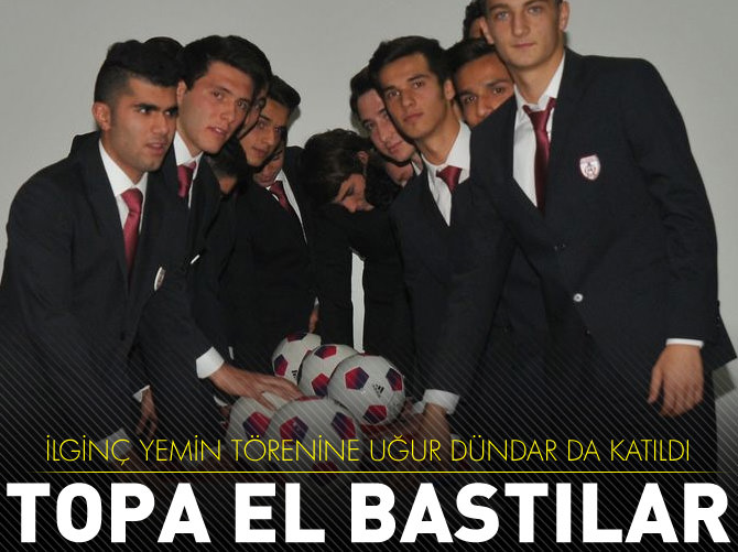 Futbol kulübünde ilginç yemin töreni