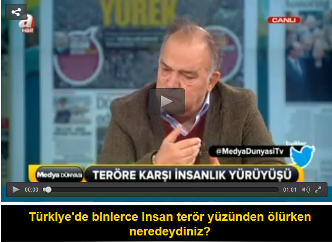 Türkiye'de binlerce insan terörden ölürken neredeydiniz?