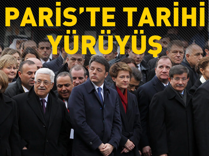 Paris'te tarihi yürüyüş