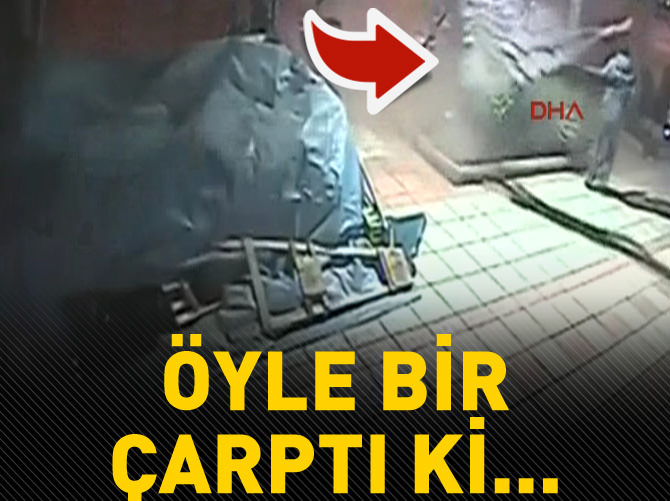 Otomobilin çarptığı yaya metrelerce havaya fırladı