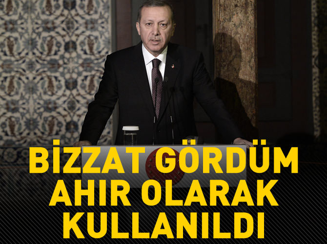 Erdoğan: Bizzat gördüm ahır olarak kullanıldı