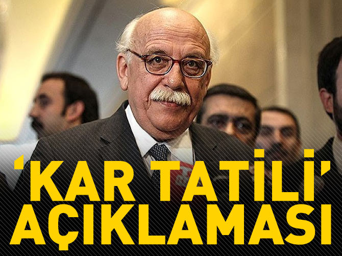 Bakan Avcı'dan 'kar tatili' açıklaması