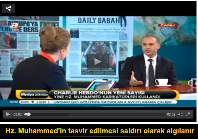 Hz. Muhammed'in tasvir edilmesi saldırı olarak algılanır
