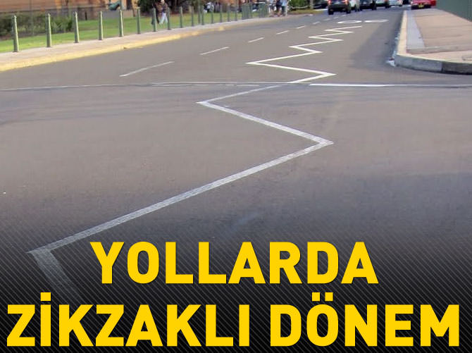 Yeni yol işareti: Zikzak şeritler