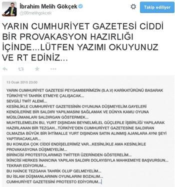 Melih Gökçek: Hain tezgaha gelmeyelim - 1