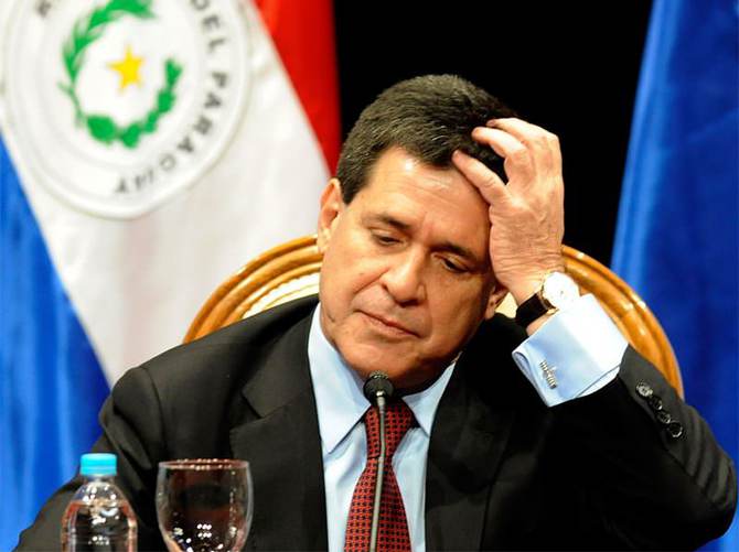 Paraguay'da Başkan'dan 'Çalmayı bırakın' çağrısı