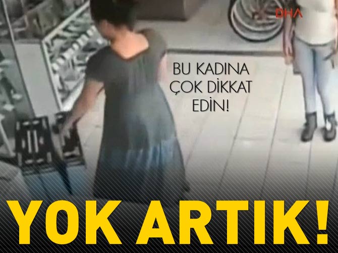 Hırsız kadın televizyonu böyle yok etti!
