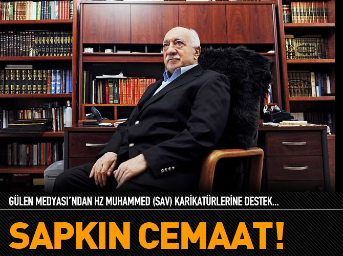 Gülen Medyası'ndan o karikatürlere destek!
