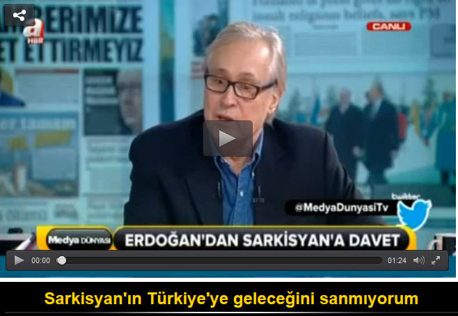 Sarkisyan'ın Türkiye'ye geleceğini sanmıyorum