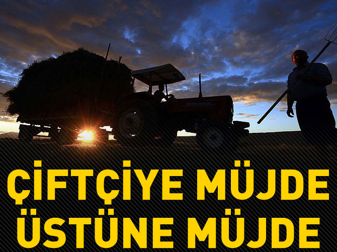 Davutoğlu'ndan tarımcıya müjde üstüne müjde
