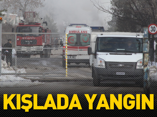 Afyonkarahisar'da kışlada yangın