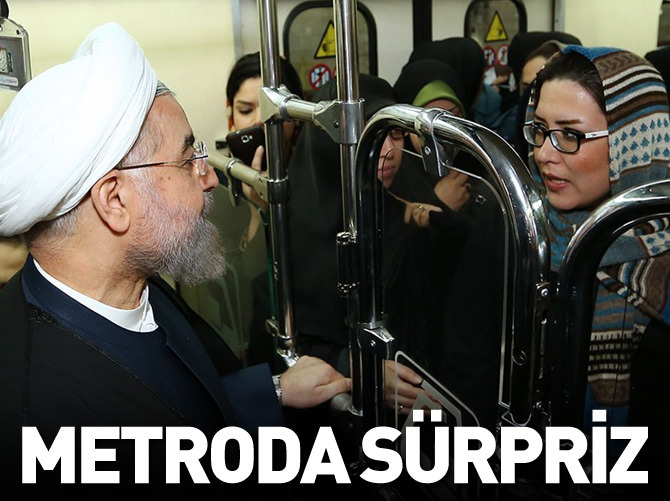 İran Cumhurbaşkanı Ruhani, çalışma ofisine metroyla gitti