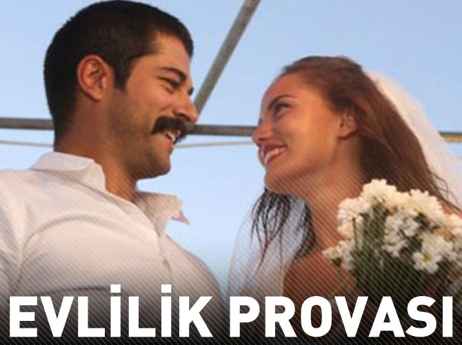 Burak Özçivit ve Fahriye Evcen'den evlilik provası