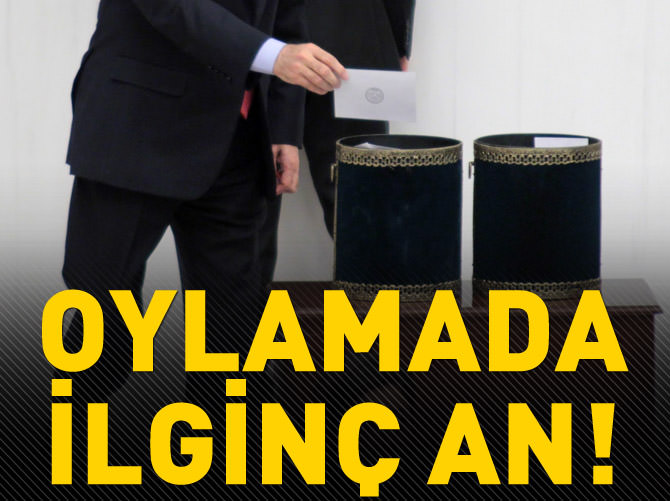 Meclis'teki oylamada en ilginç an!