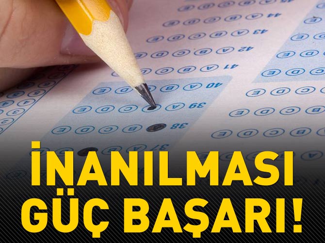 TEOG sınavında inanması güç başarı!
