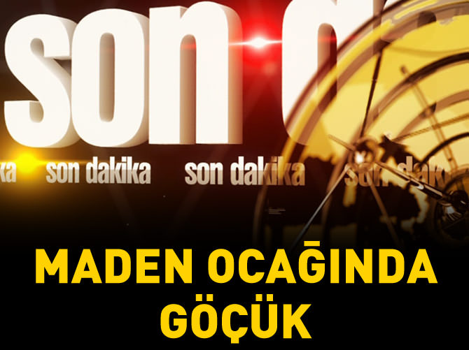 Sivas'ta maden ocağında göçük